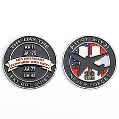 Metall emalli 3D yodgorlik to'plamlari esdalik tangalari